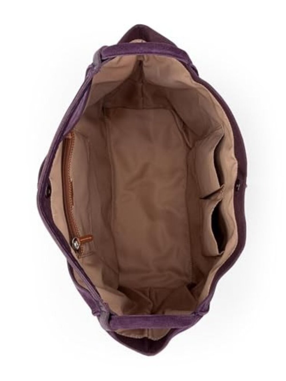 The Sak Los Feliz Large Suede Tote Bag - Aubergine - Picture 7 of 7